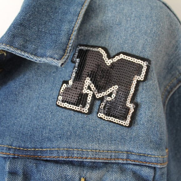 Rue 21 Denim Jacket with Patches - Picture 4 of 8